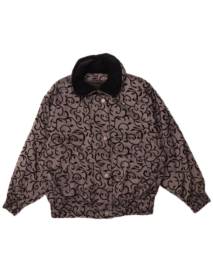Giacca a vento oversize da donna LONDON FOG UK 14 Grigio medio floreale