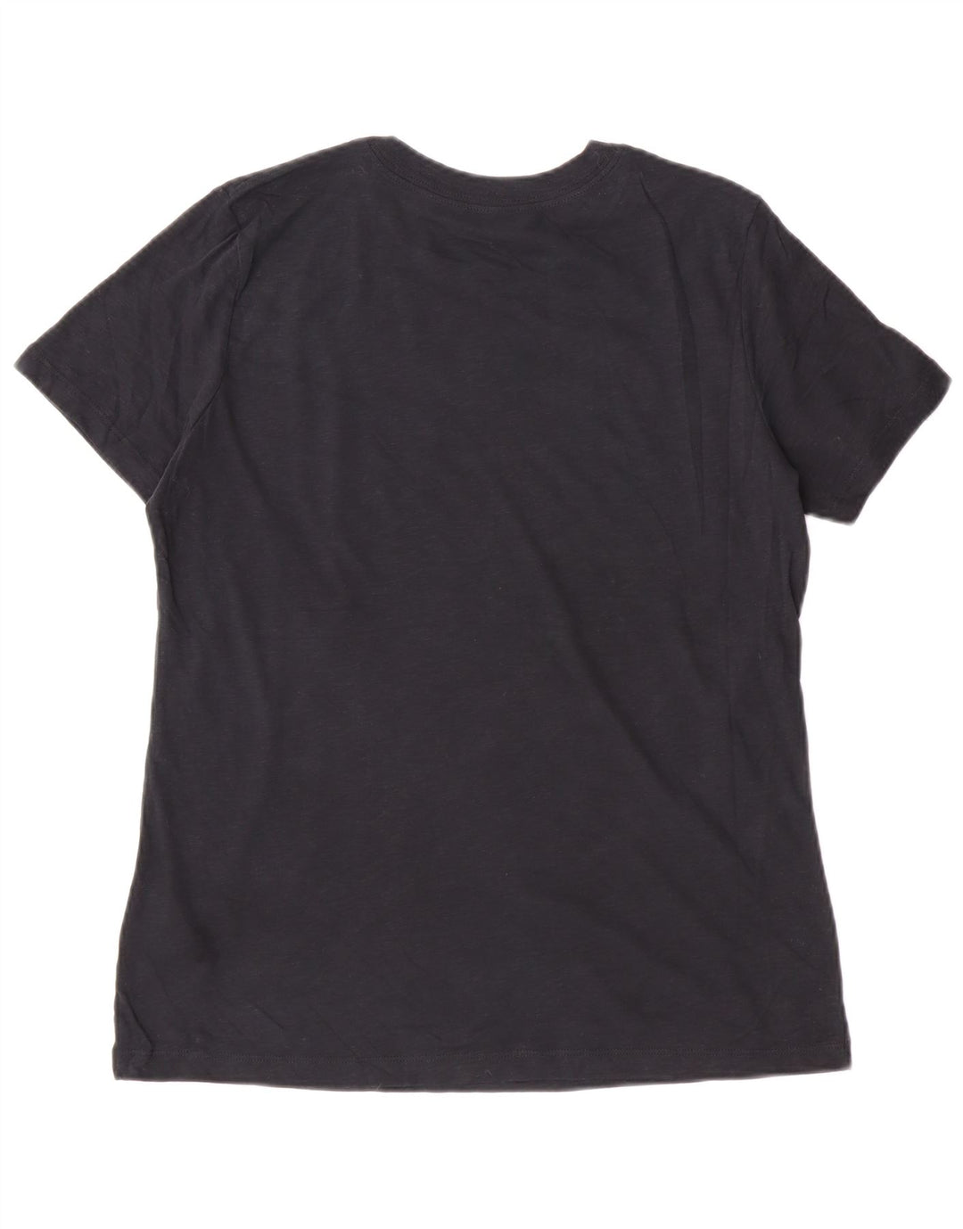 T-shirt grafica Nike Dri Fit da donna, taglia UK 14, cotone medio nero screziato