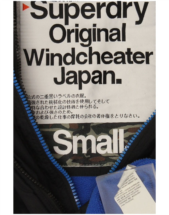 Giacca a vento da uomo Superdry The Windcheater Graphic UK 36 piccola nera