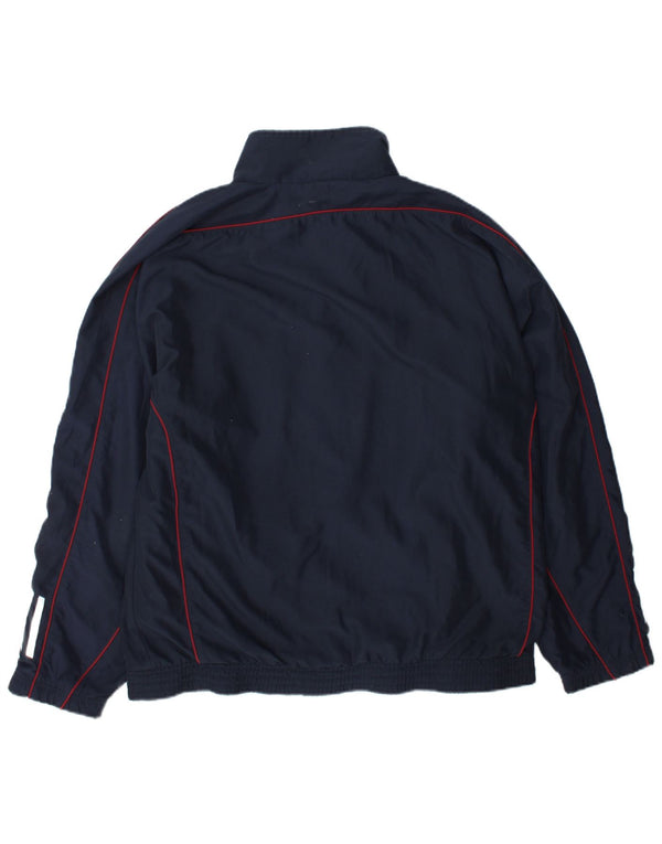 Giacca da tuta da uomo Adidas UK 42/44 Large Blu Navy Poliestere