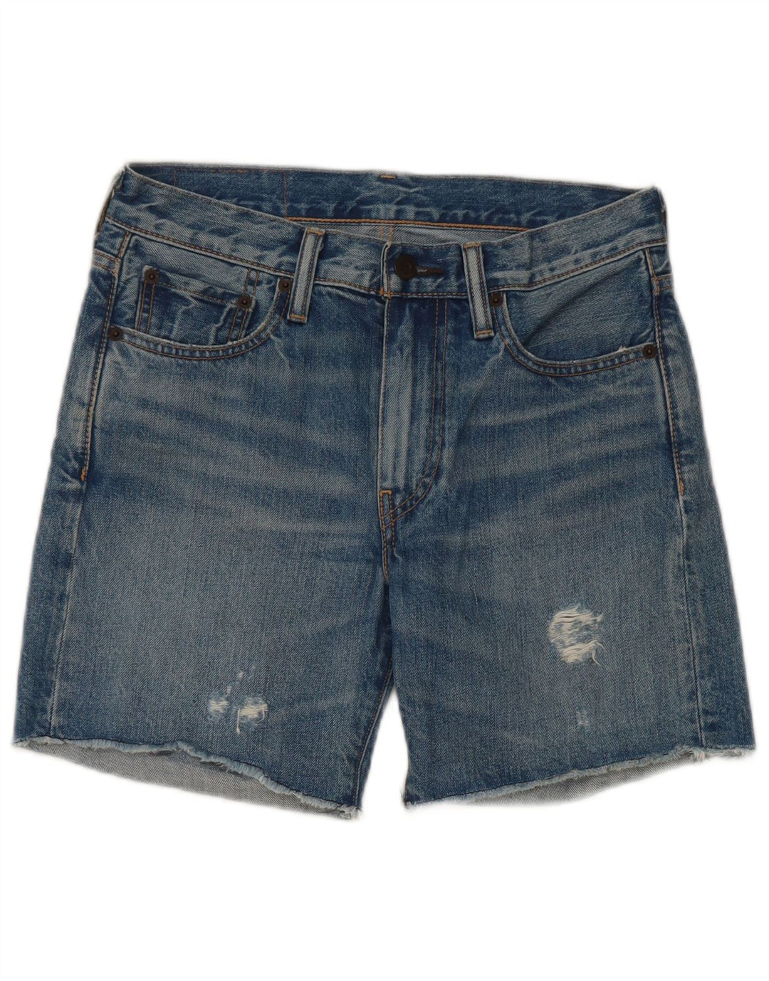 Pantaloncini di jeans Levi's 505 da donna W27 piccoli in cotone blu
