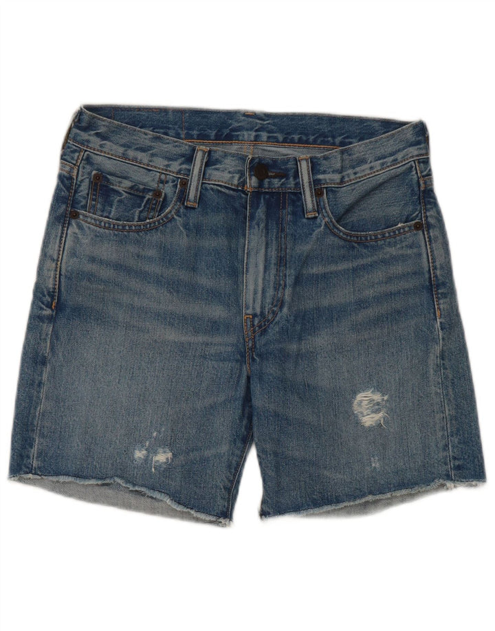 Pantaloncini di jeans Levi's 505 da donna W27 piccoli in cotone blu