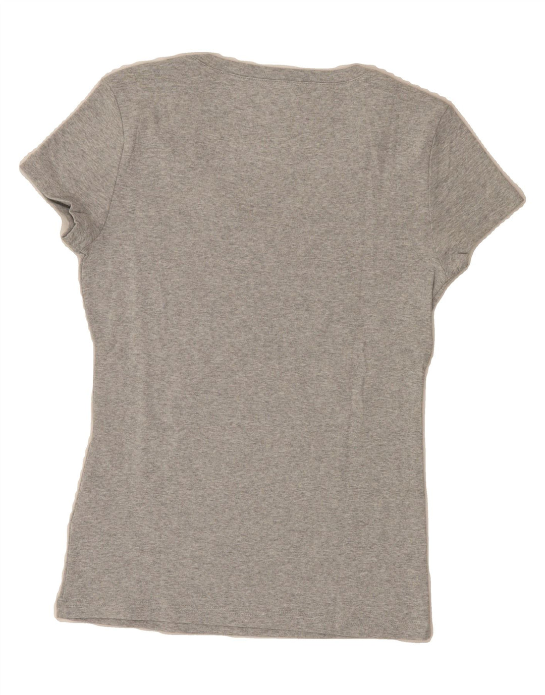 TOMMY HILFIGER Womens T-Shirt Top UK 12 Medium Grey Cotton Vintage Tommy Hilfiger and Second-Hand Tommy Hilfiger from Messina Hembry 