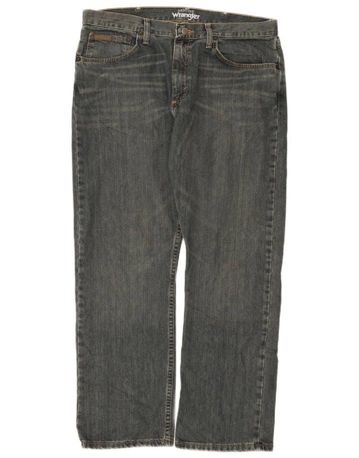 Jeans dritti da uomo Wrangler W36 L29 cotone blu