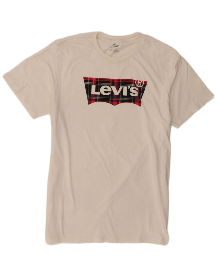 T-shirt grafica da uomo Levi's Top grande bianco sporco