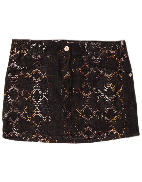 Gonna in denim da donna Guess By Marciano IT 42 media W30 cotone nero