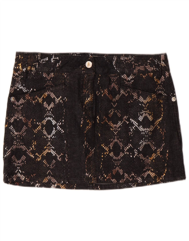 Gonna in denim da donna Guess By Marciano IT 42 media W30 cotone nero