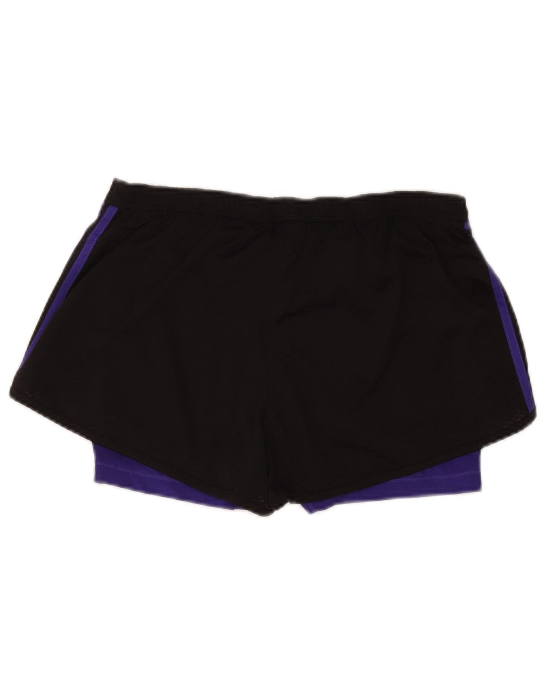 Pantaloncini sportivi Adidas da donna UK 12/14 Medium Nero Colourblock Poliestere