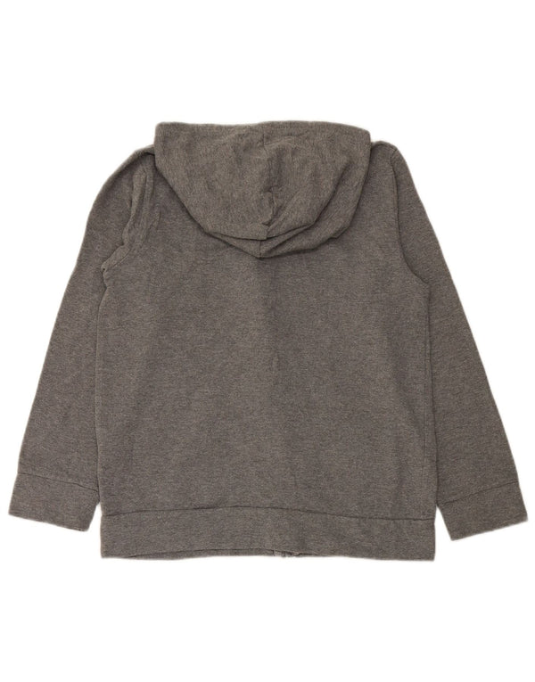 Felpa con cappuccio e zip grafica PUMA per ragazzi 12-13 anni, grande in cotone grigio