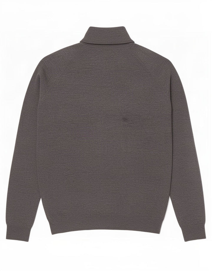 Maglione Zara da uomo con collo alto in viscosa grigio medio