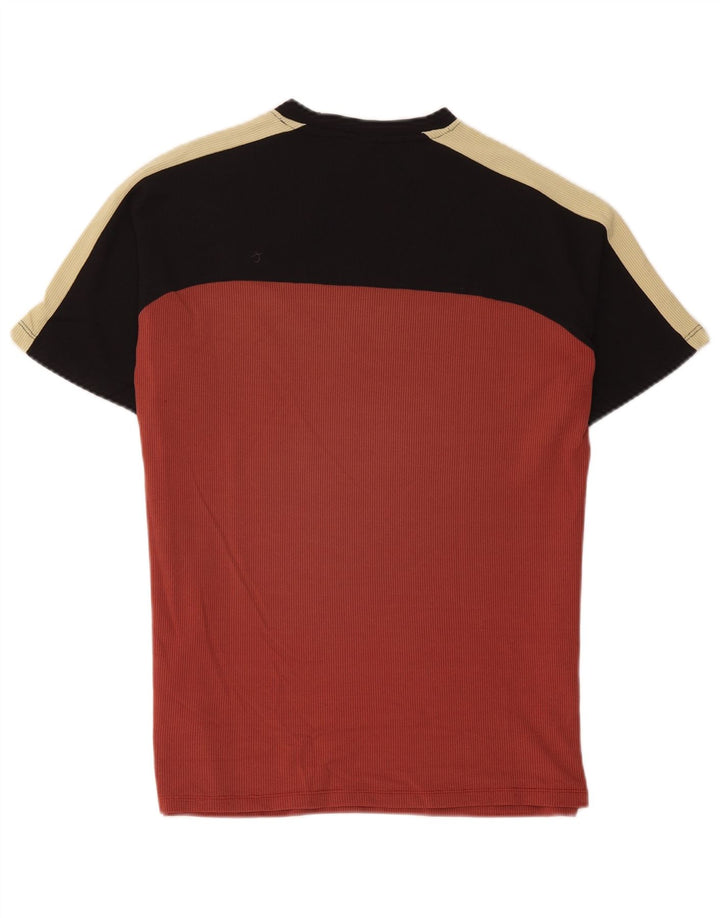 T-shirt Uomo Trussardi Top Rosso Medio Colourblock in Poliammide