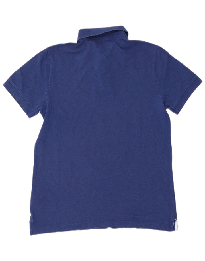 Polo da uomo Tommy Hilfiger in cotone blu medio