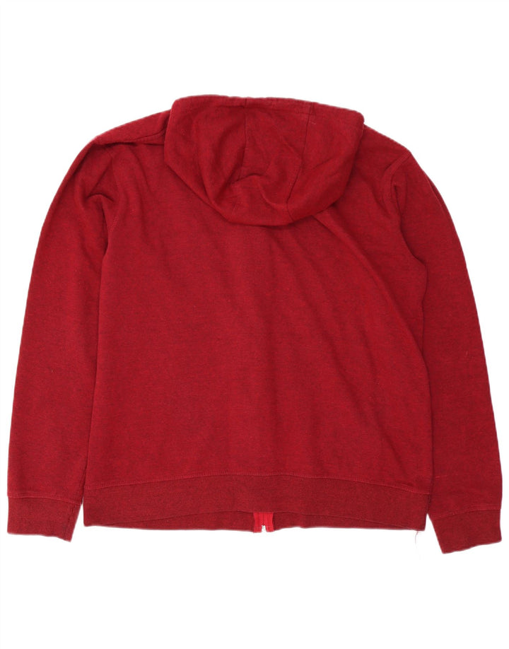 Felpa con cappuccio e zip DC da uomo XL rossa screziata