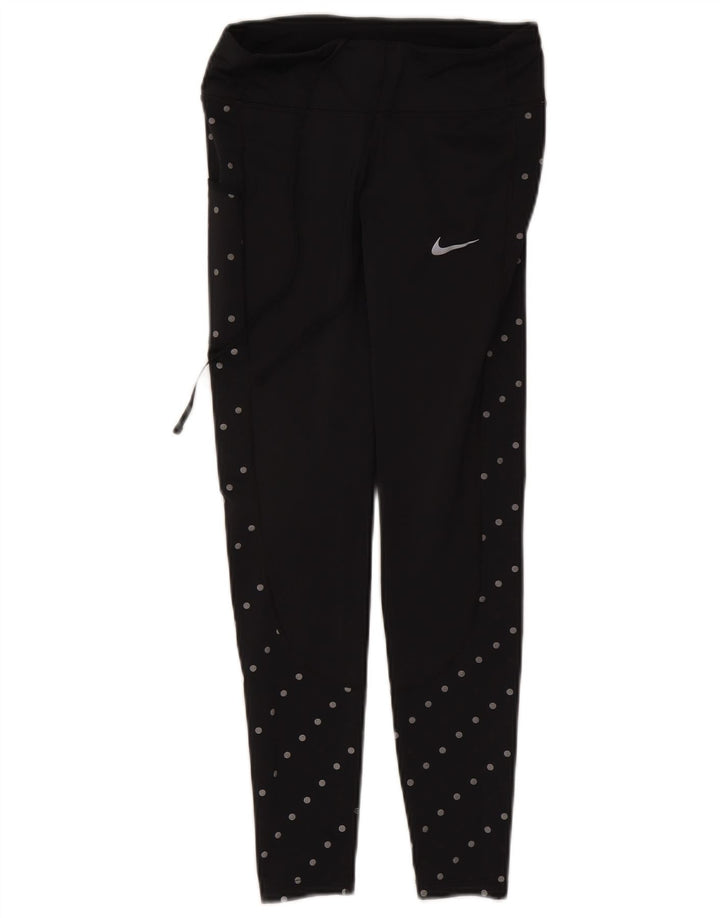 Leggings Nike da donna UK 8 Small poliestere maculato nero