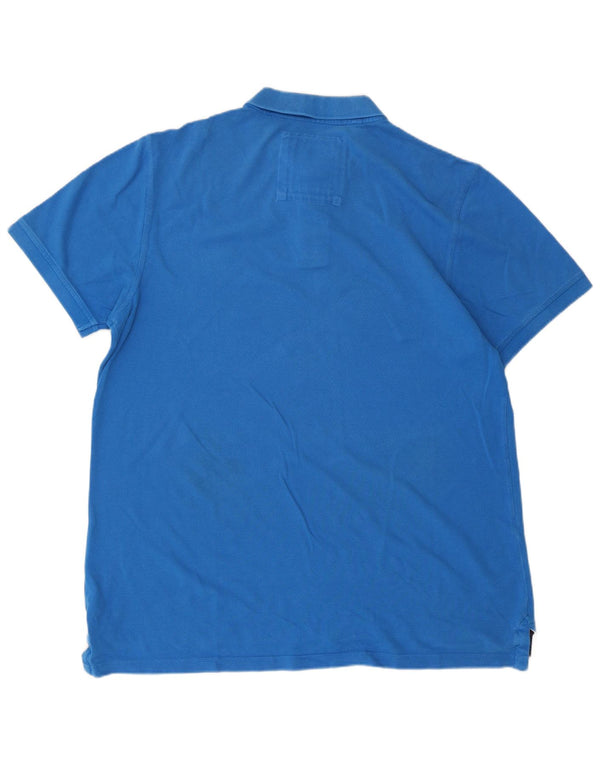 CREW CLOTHING Polo da uomo XL in cotone blu