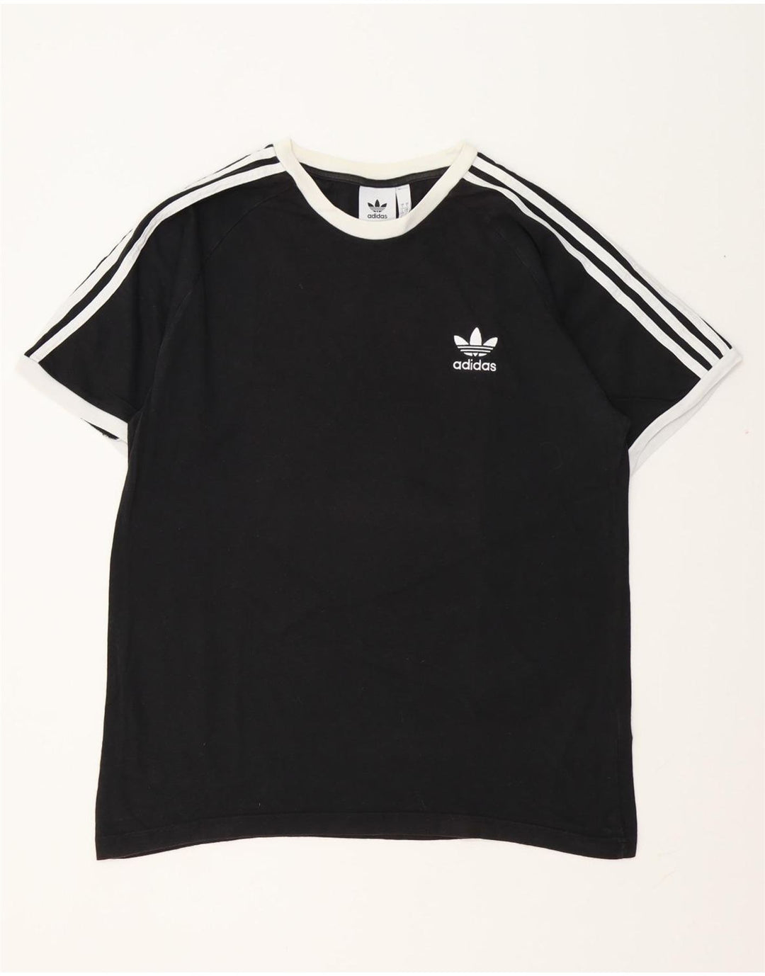 T-shirt da uomo ADIDAS Top grande in cotone nero