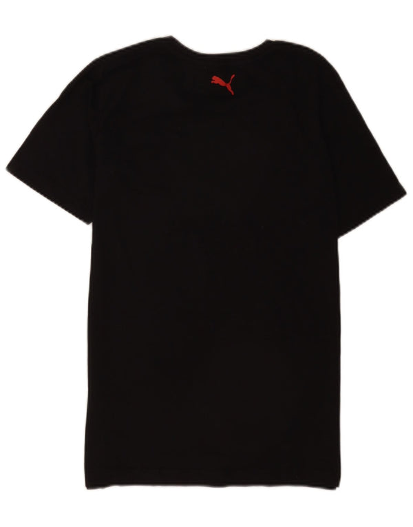 T-shirt grafica per ragazze Puma Top 14-15 anni grande in cotone nero