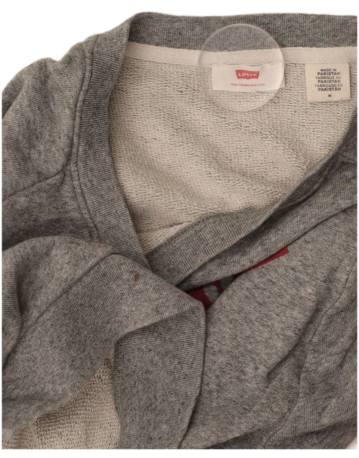 Felpa grafica da donna LEVI'S UK 14 Grigio medio chiazzato