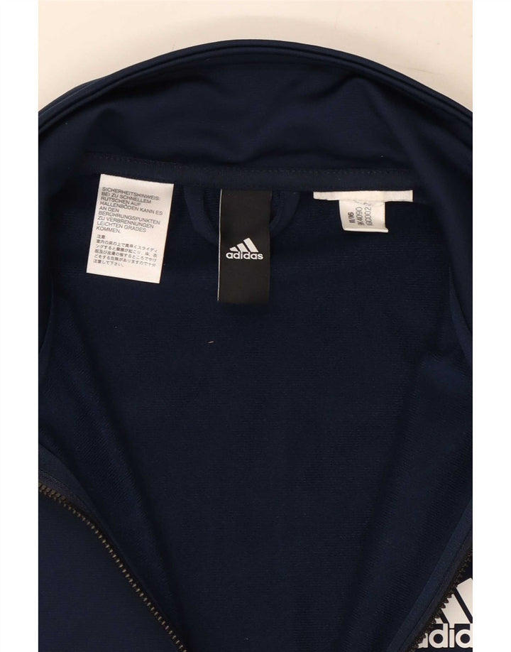 Giacca da ginnastica da uomo Adidas Small Colorblock blu navy
