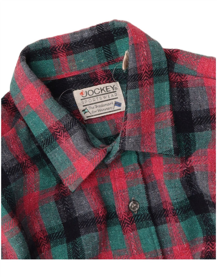 JOCKEY Camicia overshirt da uomo a quadri rosa medio