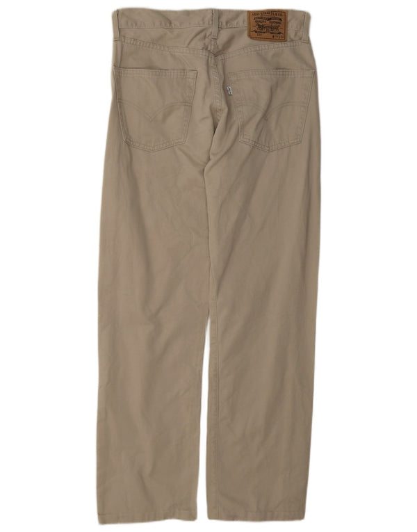 Levi's Uomo 551 Pantaloni casual dritti dalla vestibilità ampia W32 L29 Cotone beige