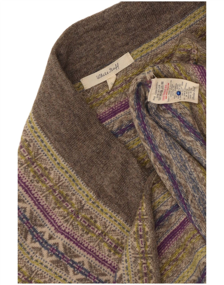 Minigonna lavorata a maglia da donna di White Stuff UK 8 Small W30 Fair Isle multicolore