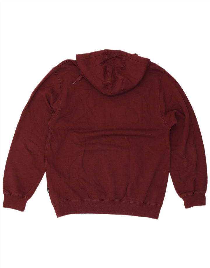 Felpa con cappuccio grafica da uomo di Vans, cotone bordeaux medio