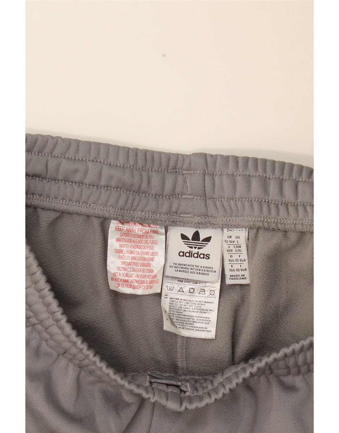 Pantaloncini sportivi Adidas da ragazzo con grafica 13-14 anni in poliestere mimetico grigio
