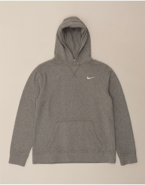 Felpa con cappuccio Nike per ragazze 13-14 anni XL in cotone chiazzato grigio