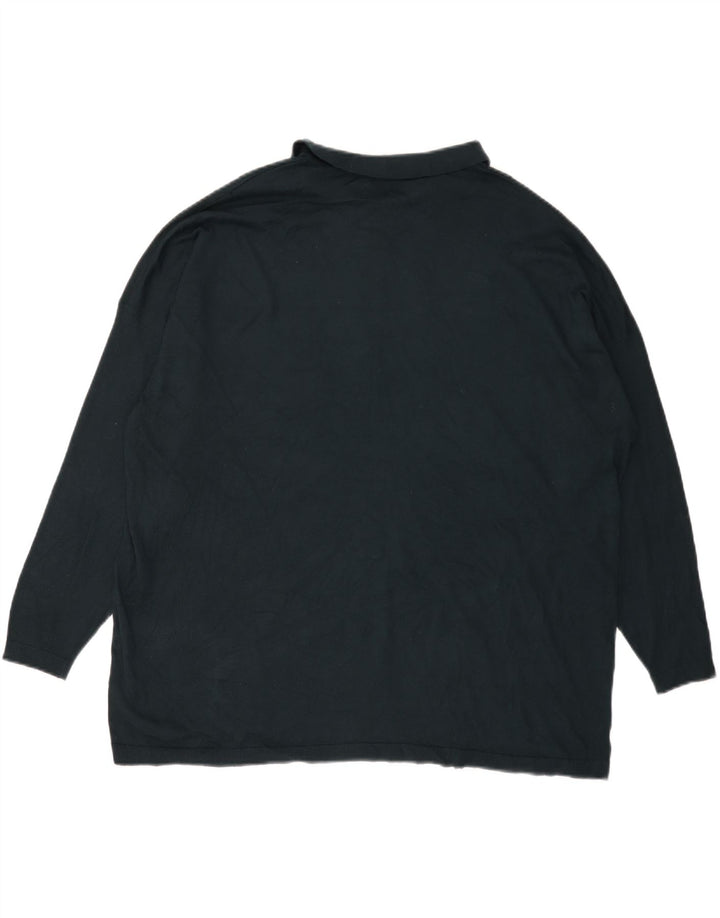 Maglione maglione oversize con collo a polo da donna Zara UK 14 Modale verde medio