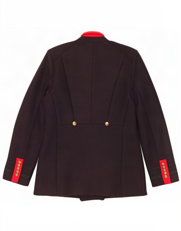 Cappotto da marinaio da donna Zara UK 14 grande poliestere blu navy