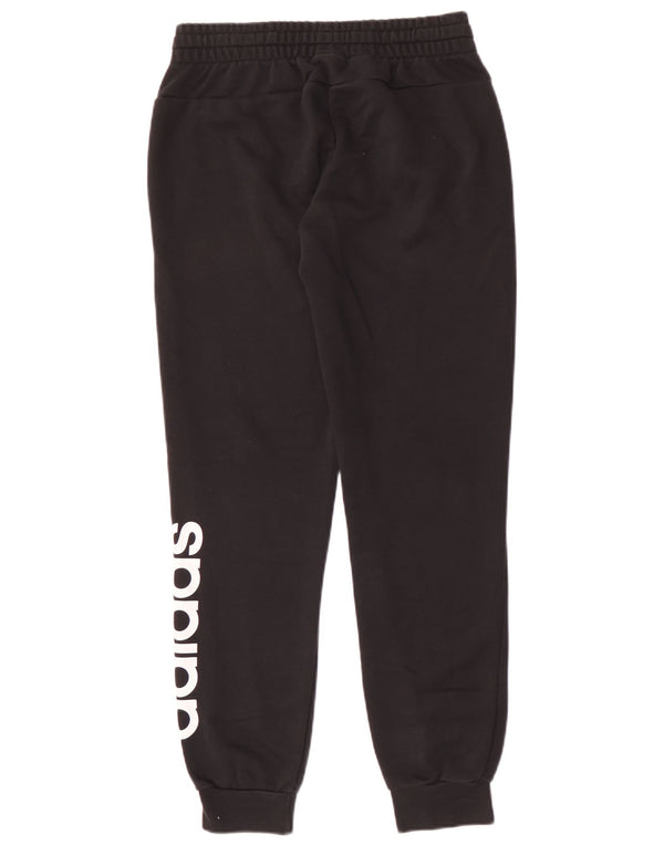 Pantaloni da tuta con grafica Adidas da donna Joggers UK 8/10 Small Nero