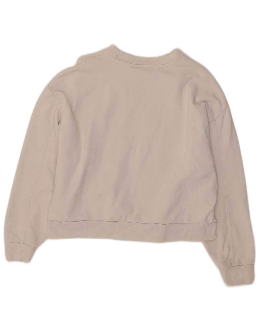 Levi's Donna Crop Graphic Felpa Oversize Maglione UK 10 Piccolo Bianco