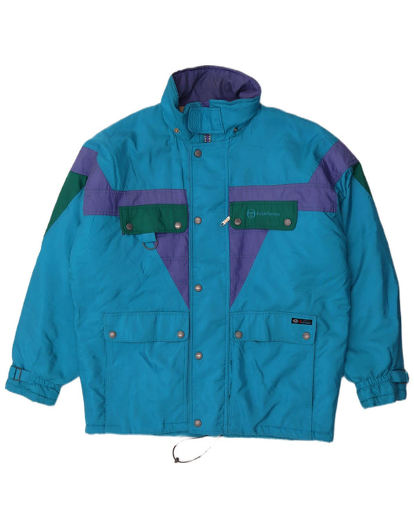 Giacca da sci da uomo Sergio Tacchini UK 42 XL Blu Colourblock