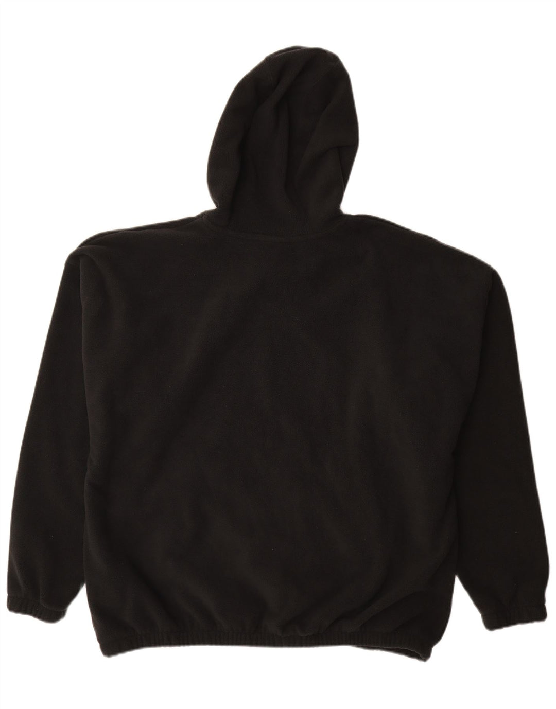 Maglia in pile con cappuccio Nike da uomo grande in poliestere nero