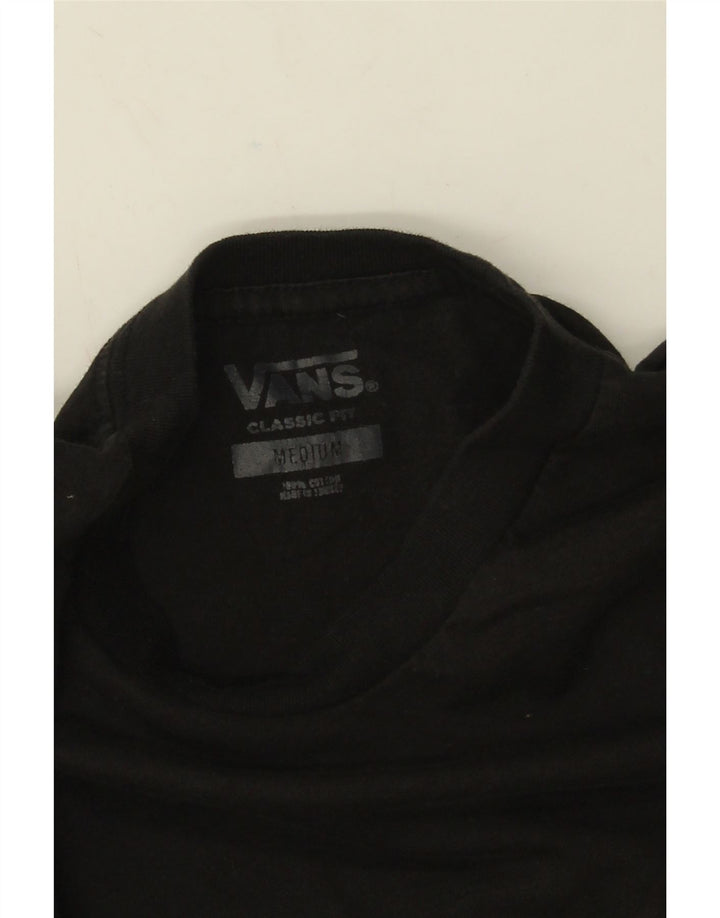 Vans Top grafico da uomo con vestibilità classica, manica lunga, cotone nero medio