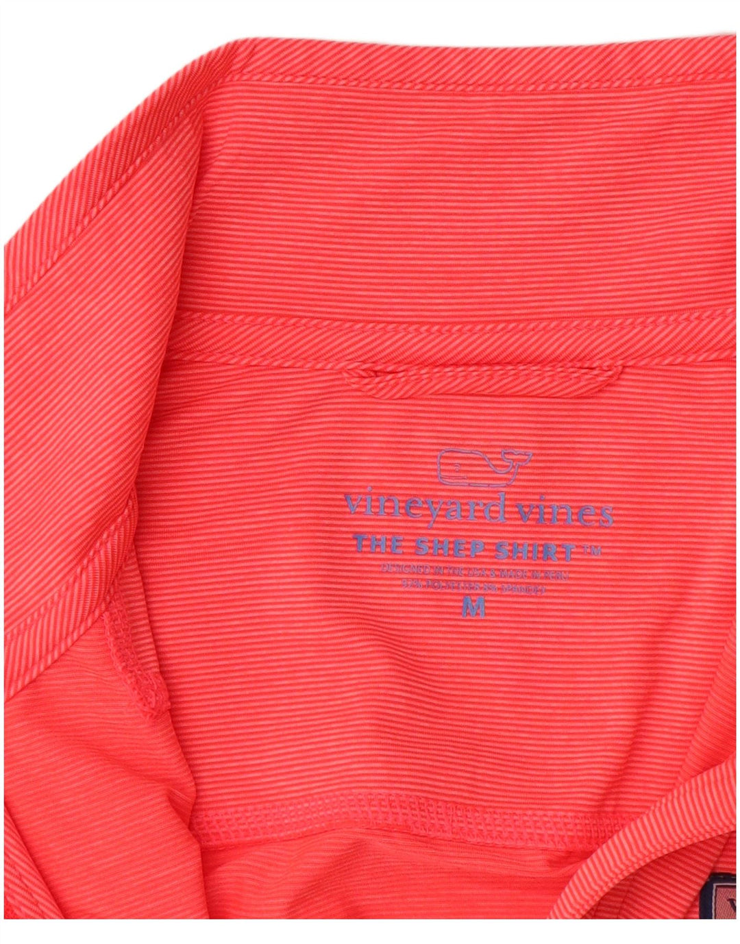 VINEYARD VINES Top da donna con zip e collo a maniche lunghe UK 14 a righe rosa medio