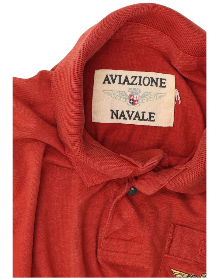 Polo grafica da uomo AVIAZIONE NAVALE rossa media