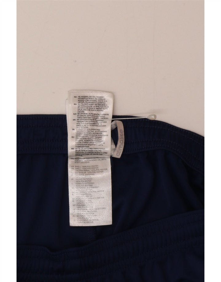 Pantaloncini sportivi Adidas Climalite da uomo piccoli in poliestere blu navy
