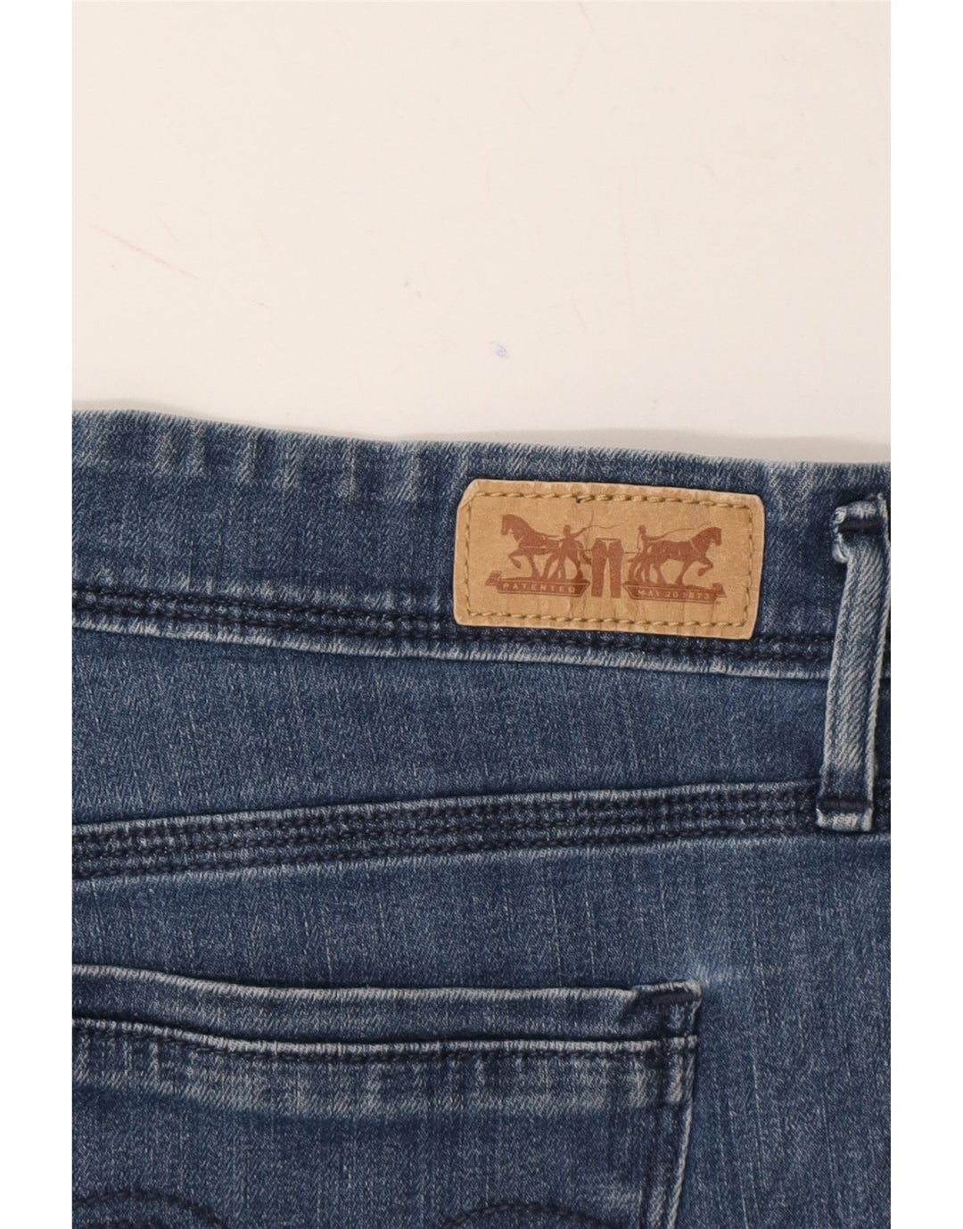 LEVI'S Womens Denim Shorts W31 Medium Navy Blue Vintage Levi's and Second-Hand Levi's from Messina Hembry 