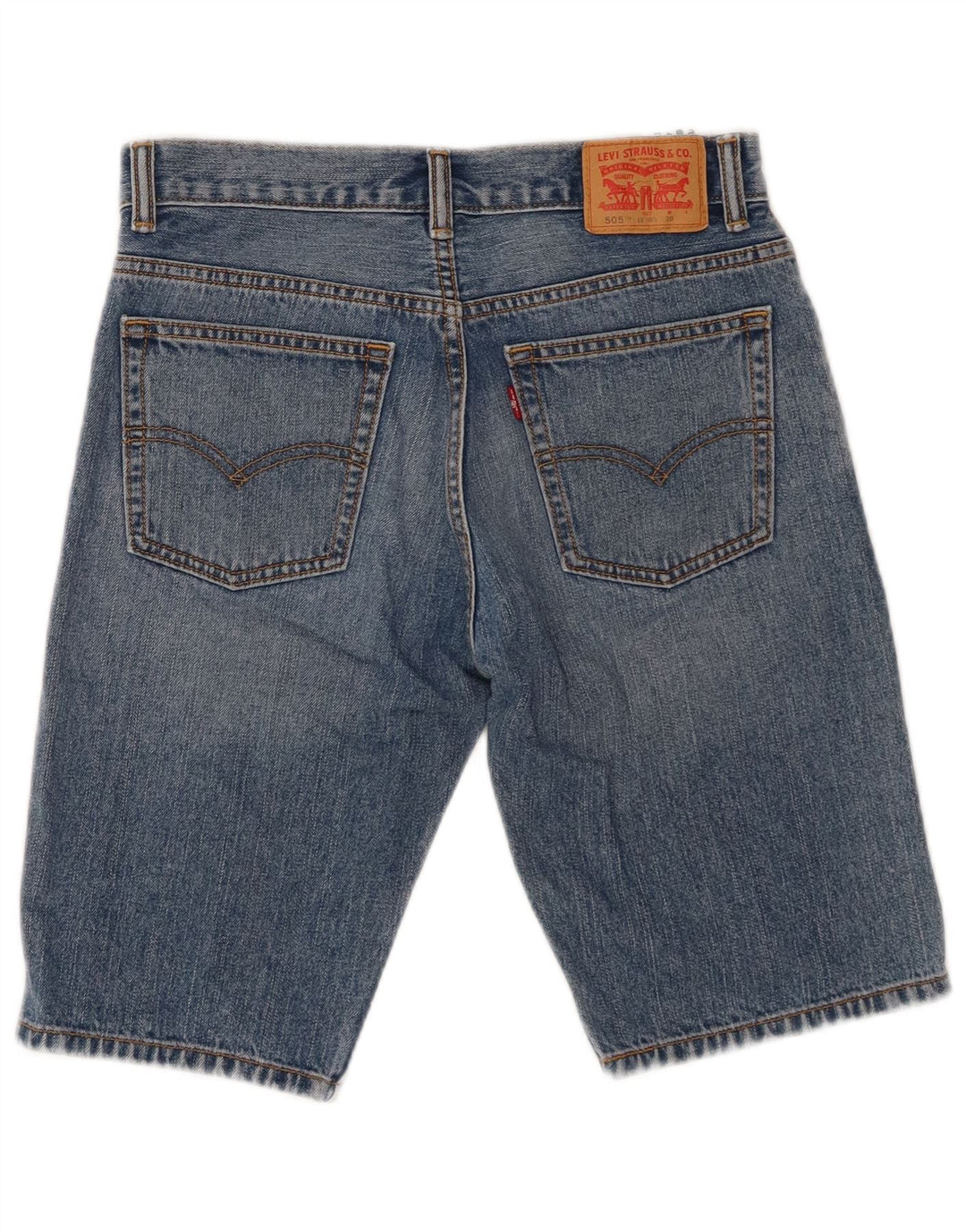 Levi's Ragazzi 505 Pantaloncini di jeans 15-16 anni W28 Blu Cotone