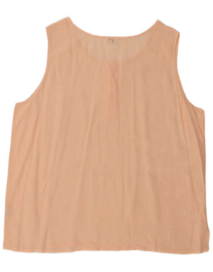 Milano Camicetta senza maniche da donna Top IT 46 Large Rosa Seta