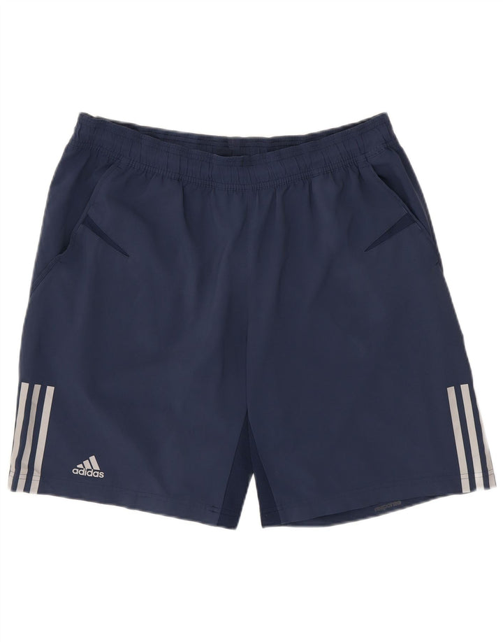 Pantaloncini sportivi da uomo Adidas Large blu navy in poliestere