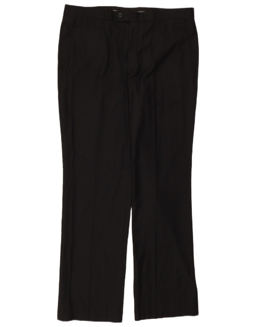 Pantaloni da abito dritti da uomo Pierre Cardin W36 L32 poliestere nero
