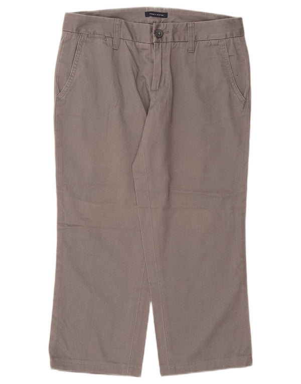 TOMMY HILFIGER Pantaloni corti dritti da donna US 4 Small W25 L22 Grigio