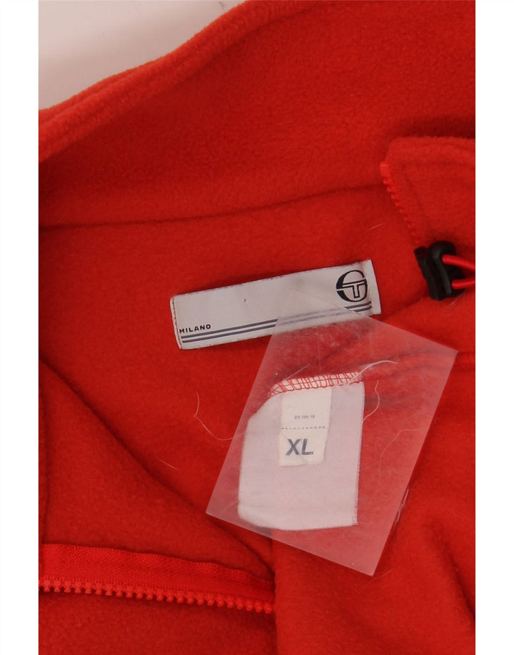 SERGIO TACCHINI Maglione in pile da uomo con zip e collo Milano XL Rosso