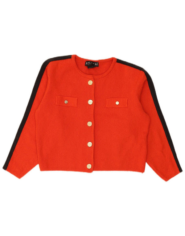 Maglione Bolero da donna Kookai UK 14 blocco colore rosso medio