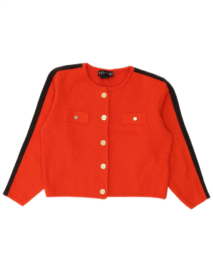 Maglione Bolero da donna Kookai UK 14 blocco colore rosso medio