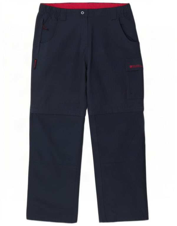 Pantaloni cargo da donna Mountain Warehouse UK 14 Large W34 L29 Blu navy