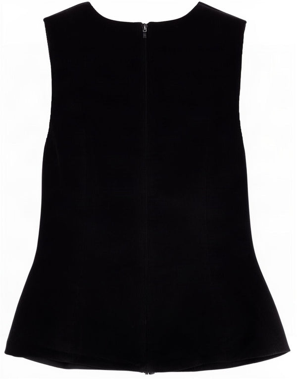 Zara Womens Sleeveless Blouse Top UK 8 Small Navy Blue